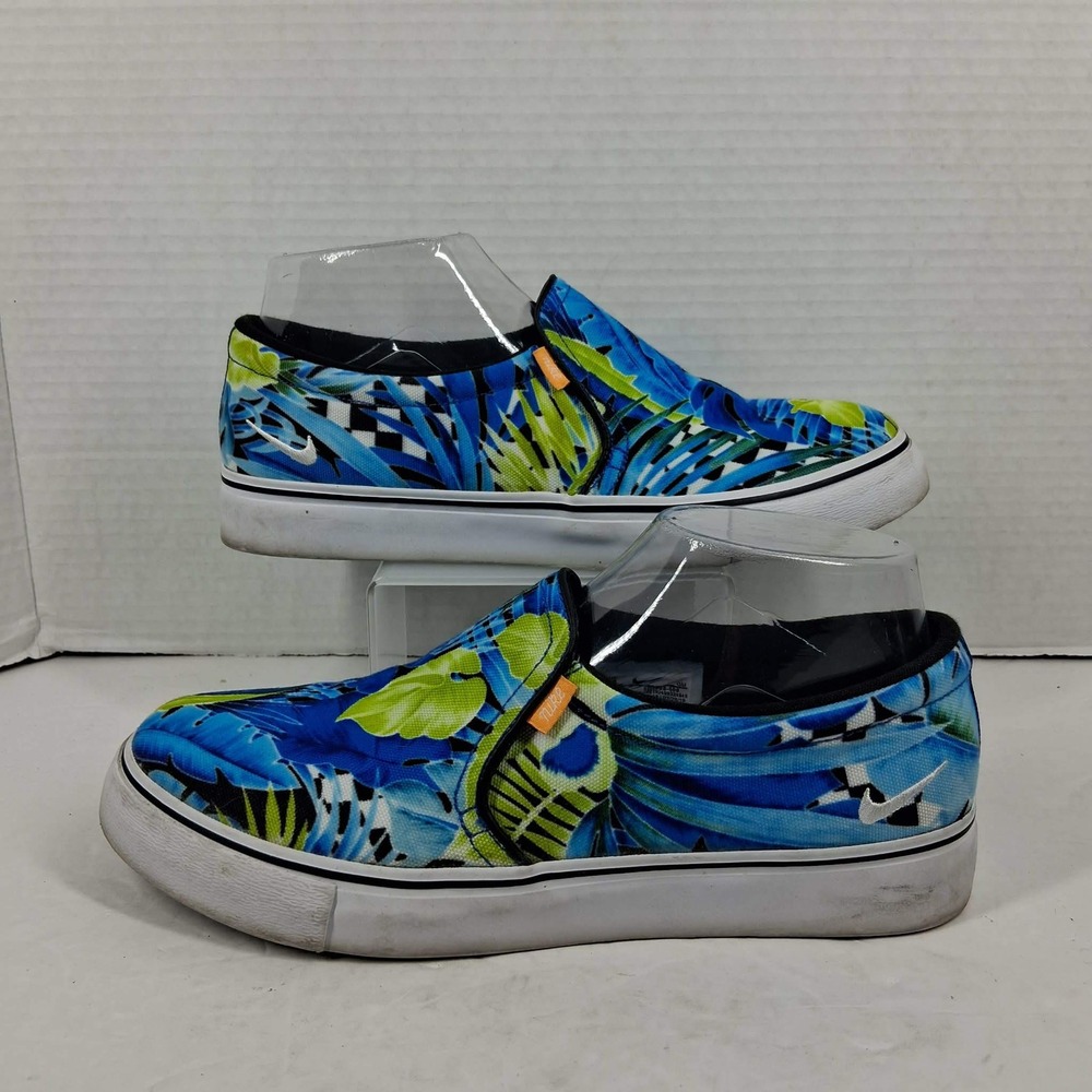 Nike Womens Court Royale AC Print Casual Slip On Shoes Royal CD7003-400 Size 7.5